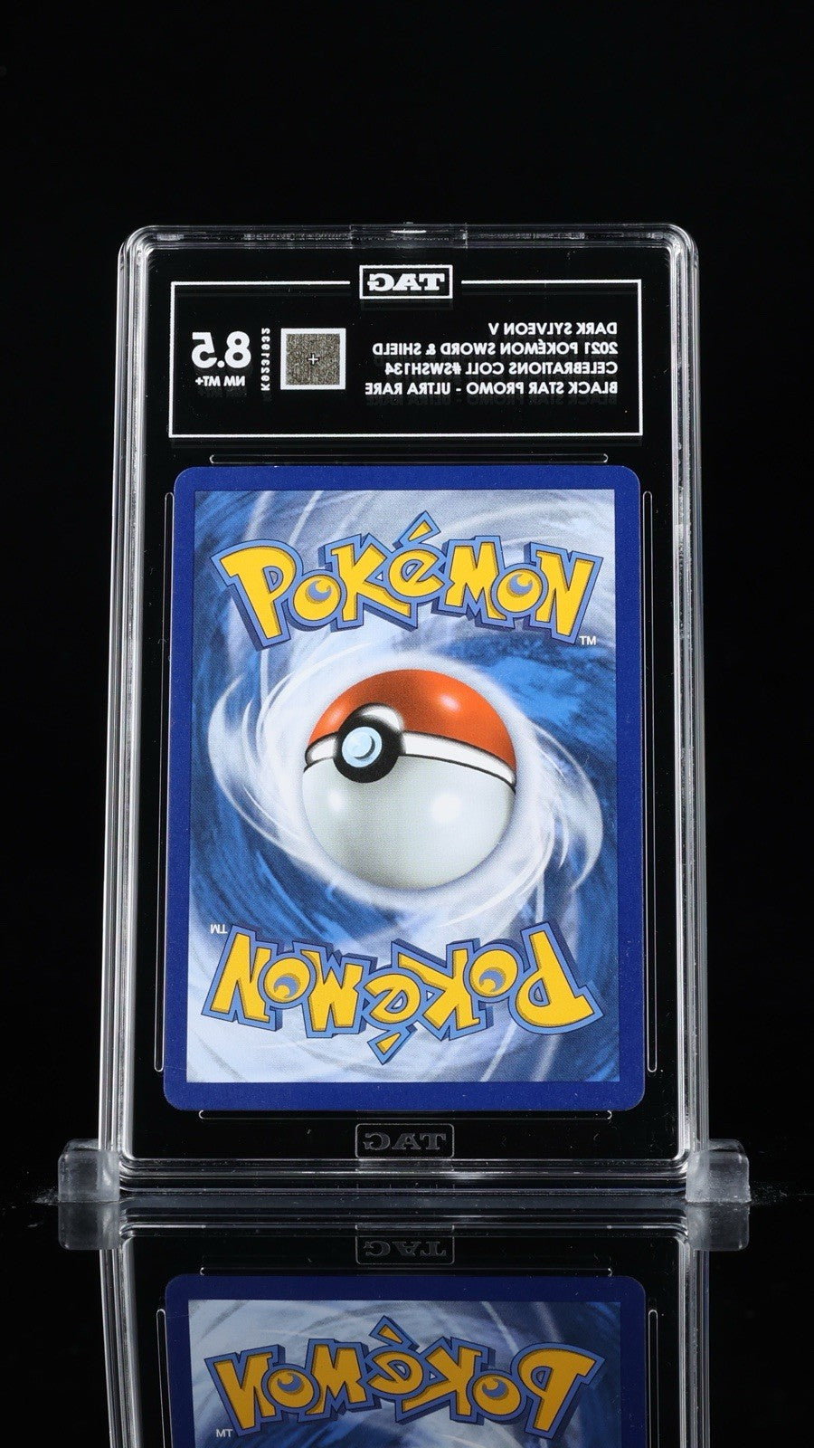 ‼️DARK SYLVEON V 2021 POKÉMON SWORD & SHIELD CELEBRATIONS COLL TAG GRADE 8.5💨