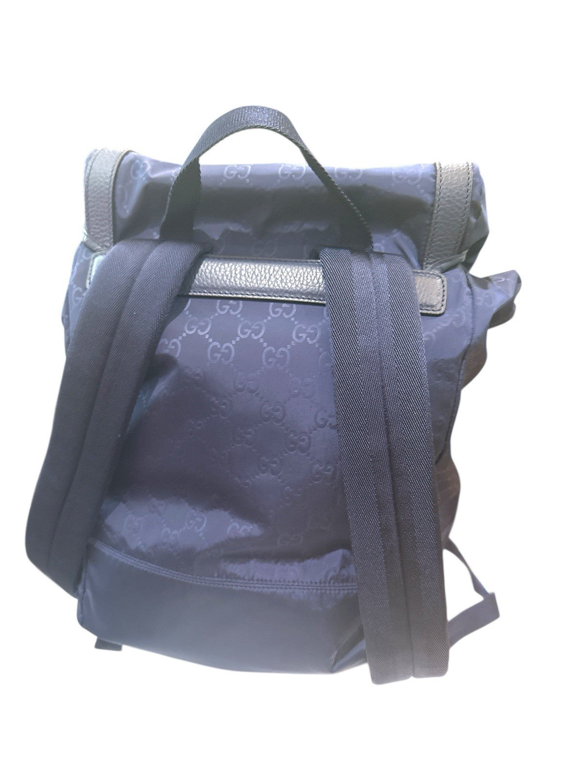 🌟NEW GUCCI Blue Medium Nylon & Leather Guccissima Backpack~SHOOT OFFER!💨