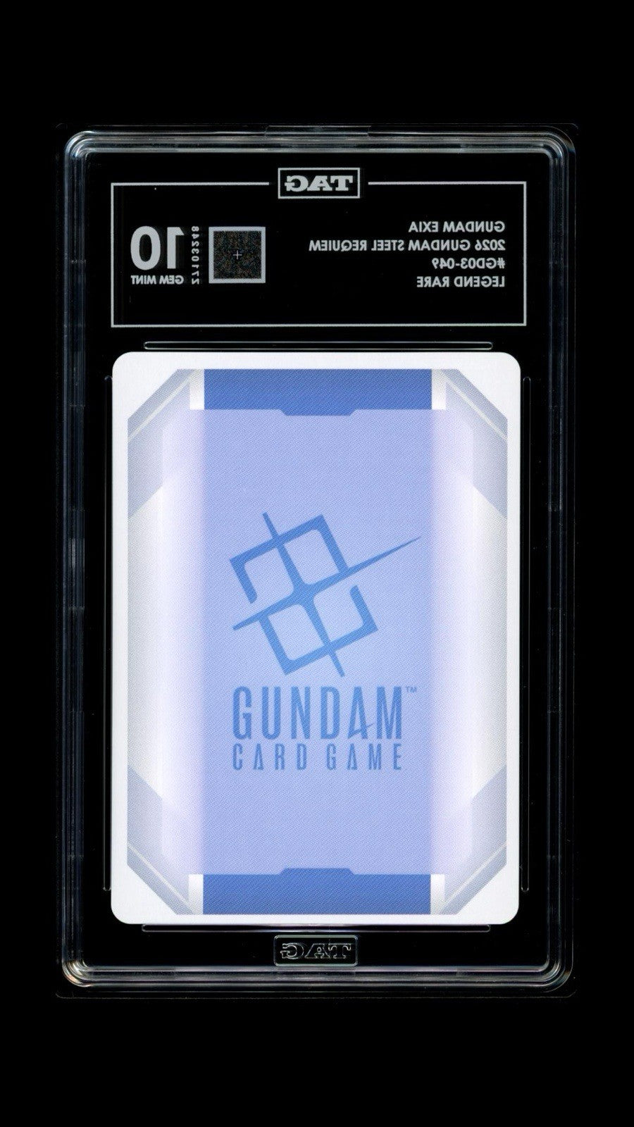 🔥 Gundam Card Steel Requiem Gundam Exia GD03-049 Legend Rare TAG 10 TANK #1💨
