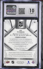 ‼️2021-22 Upper Deck Ultimate Collection~Cal Petersen #46 Autographs GRADE 10💨