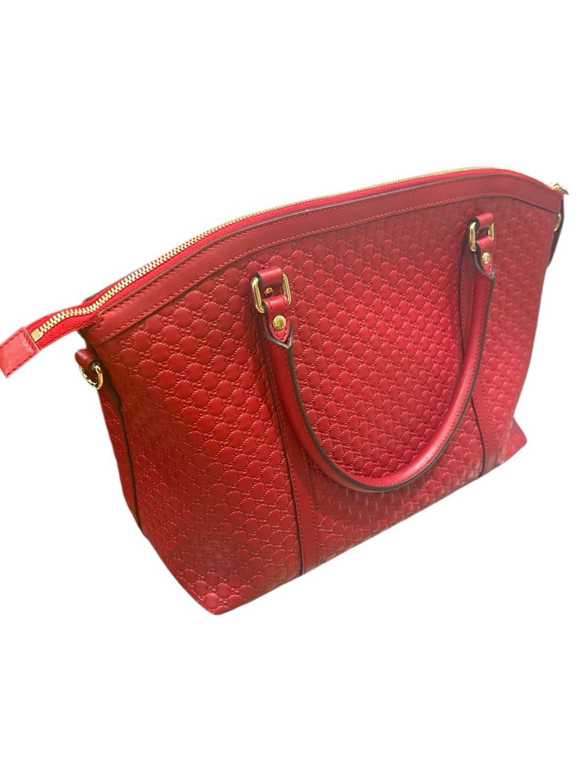 ‼️NEW Gucci Guccissima Margaux Satchel/Shoulder Tote In Red: RETAIL IS $2400💨