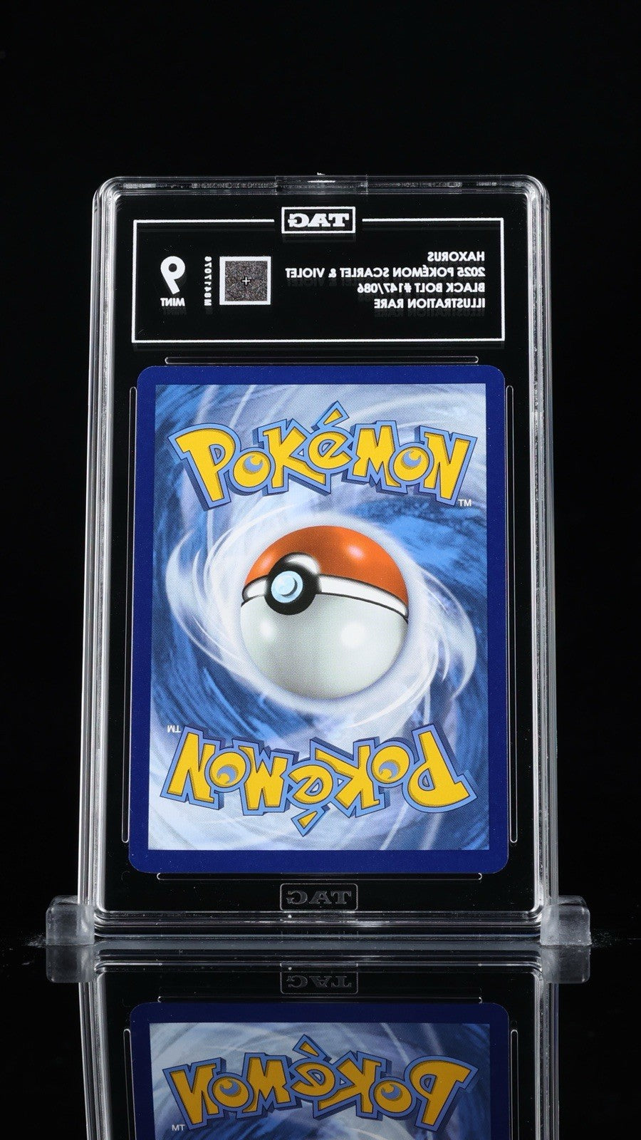 ‼️HAXORUS 2025 POKÉMON SCARLET & VIOLET BLACK BOLT #147/086 TAG GRADE 9!💨