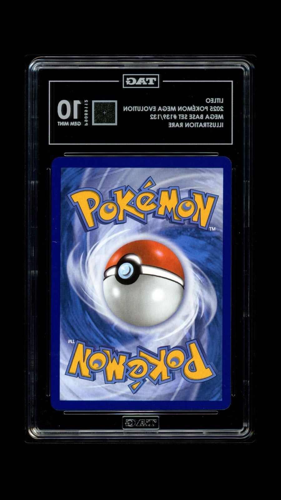 🐶 Litleo 139/132 Mega Evolution Holo TAG GRADE 10! SAME DAY SHIP SHOOT OFFER💨