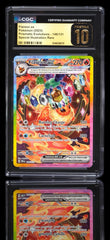 🔥 Flareon ex 146 Prismatic Evolutions GRADE 10 PRISTINE GOLD LABEL TOP POP!💨