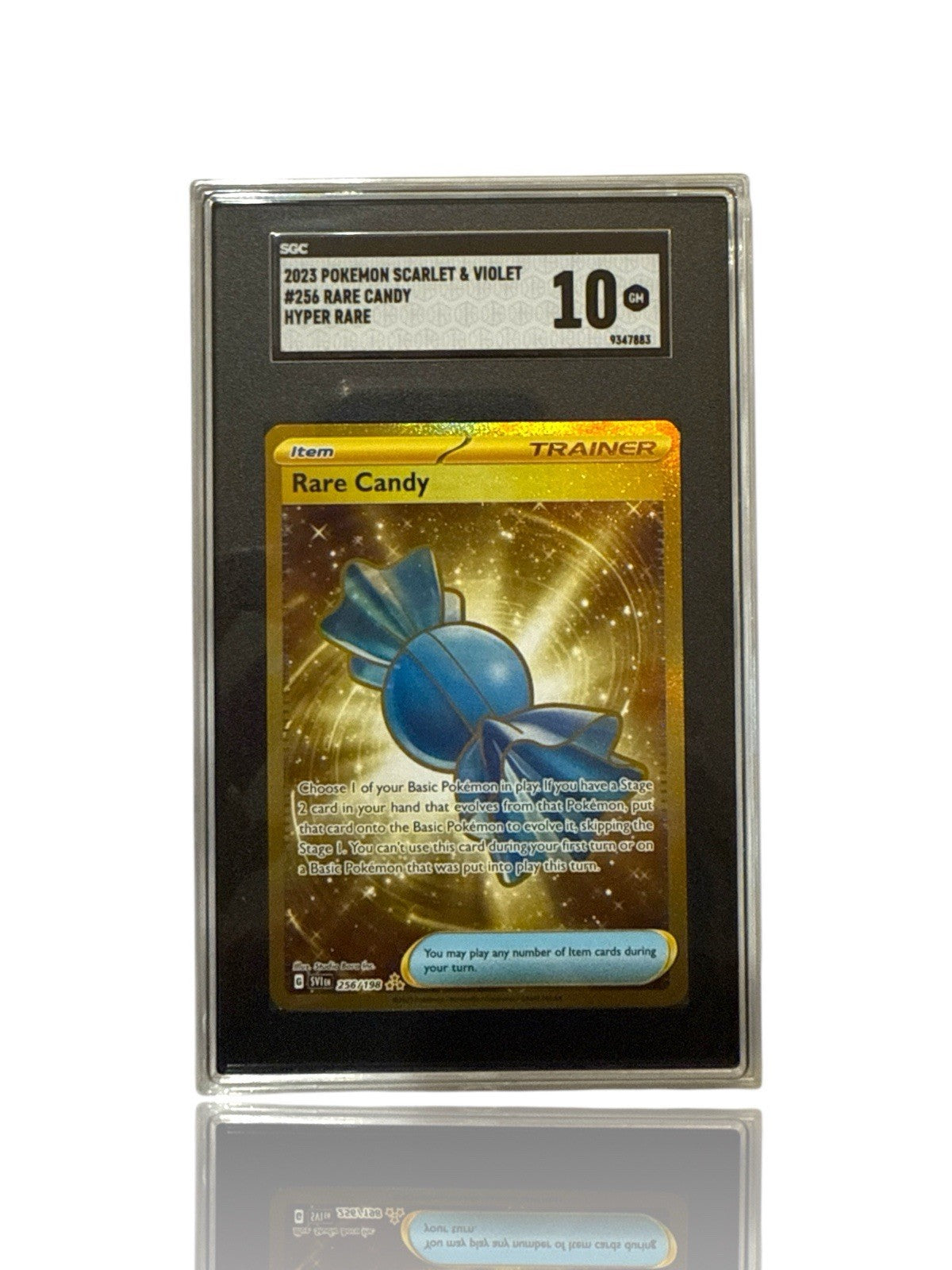 ‼️Pokemon Rare Candy 256/198: Scarlet & Violet Base Set Holo GRADE 10!💨