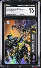‼️DC COMIC Ocean Master VS. Aquaman CARD GRADE 10~FAST SHIP~SHOOT OFFER💨TOP POP