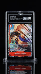 ‼️Monkey.D.Luffy - OP14-013 OP14-013 The Azure Sea's Seven Foil~TAG GRADE 10!💨