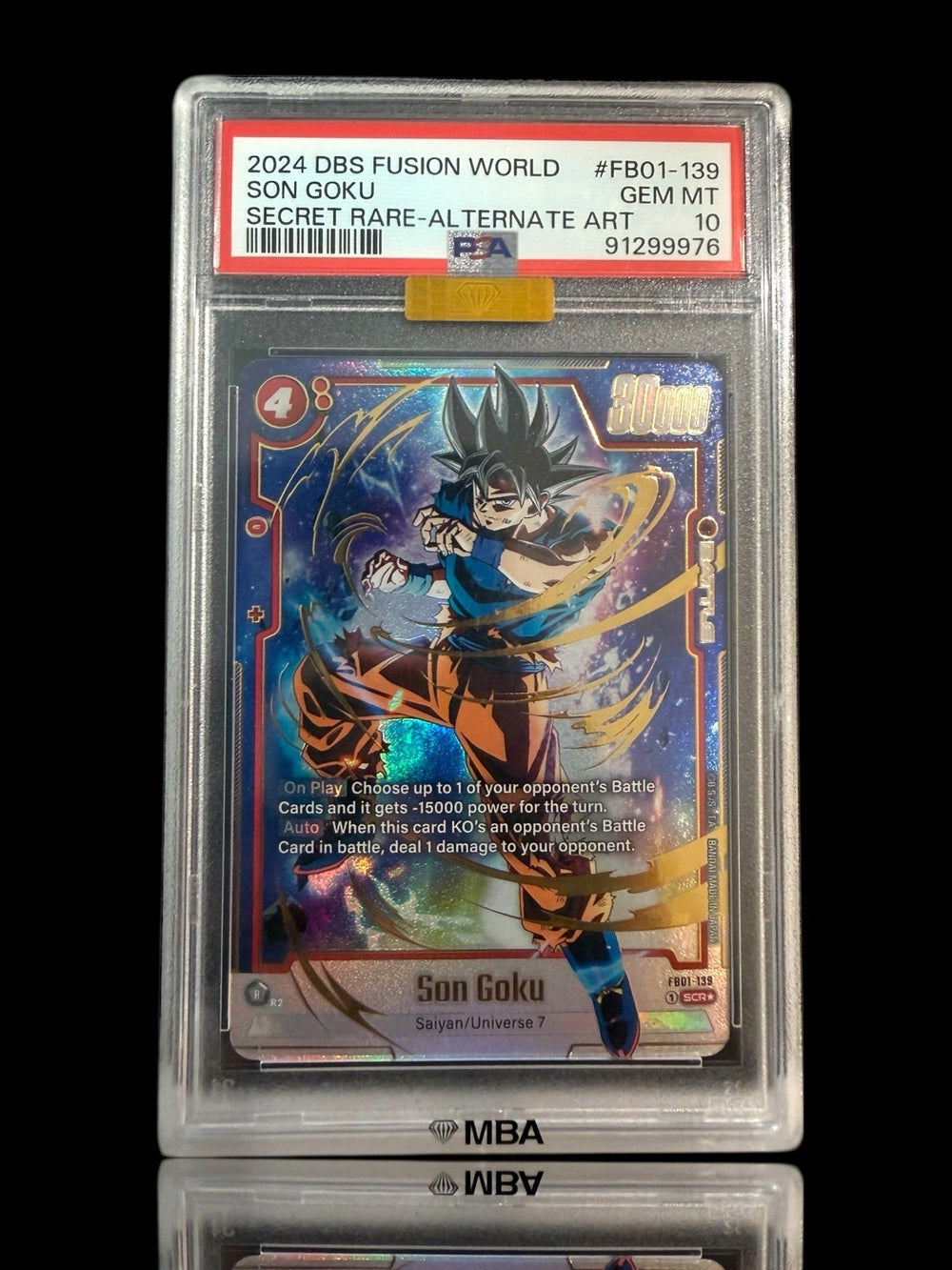 💎DBS Son Goku Awakened Pulse FB01-139 Secret~PSA 10 PRISTINE GOLD DIAMOND MBA™️