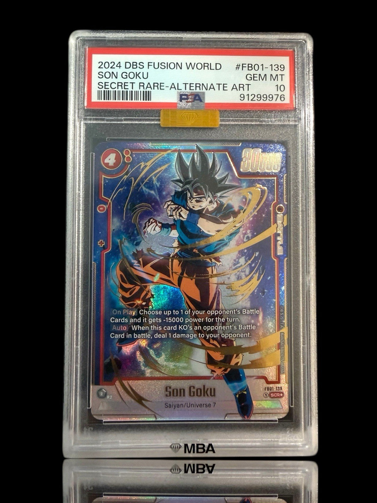 💎DBS Son Goku Awakened Pulse FB01-139 Secret~PSA 10 PRISTINE GOLD DIAMOND MBA™️