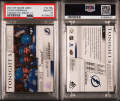 ‼️2021-22 UD SP Game Used - Tonight's Lineup~ LOUIS DOMINGUE~1 OF 1~PSA 10💨
