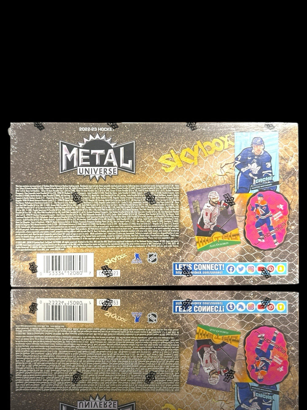 💎NEW SEALED~2022/23 UPPER DECK SKYBOX METAL UNIVERSE HOCKEY HOBBY BOX!💨