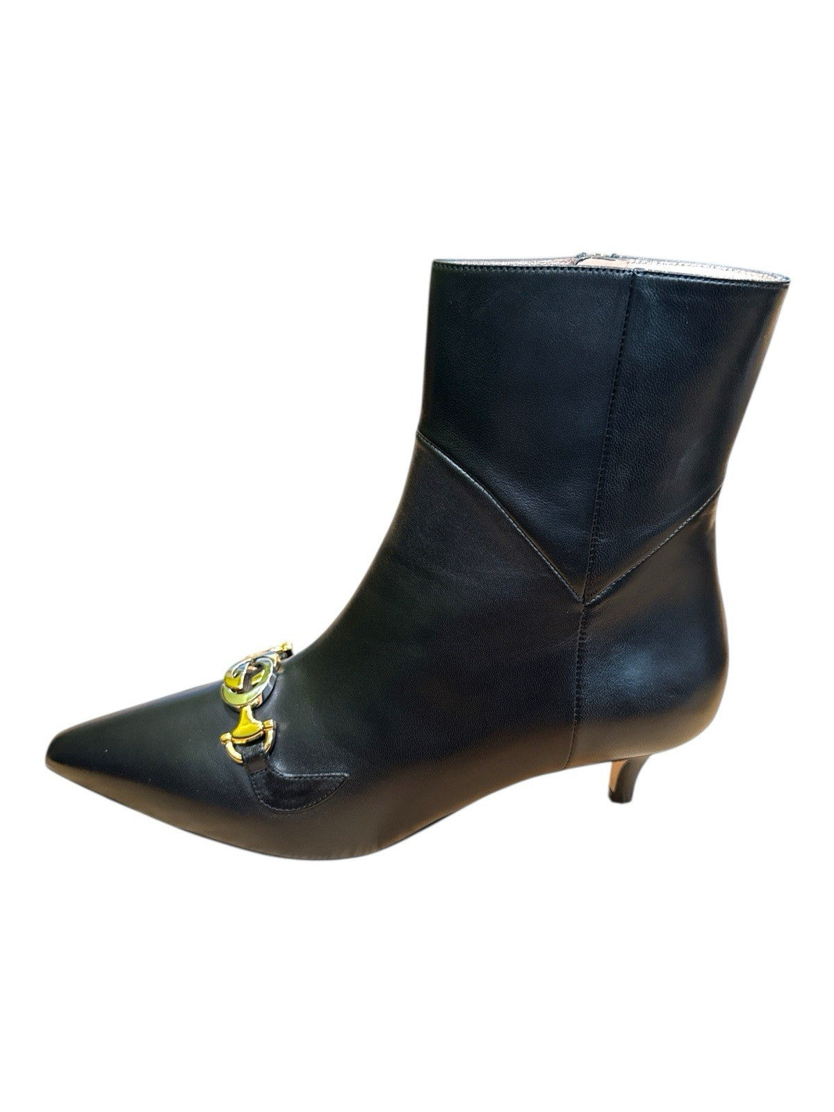 ‼️BRAND NEW IN BOX Gucci Zumi Nappa Charlotte Nero Black Leather Boots~SIZE 38+