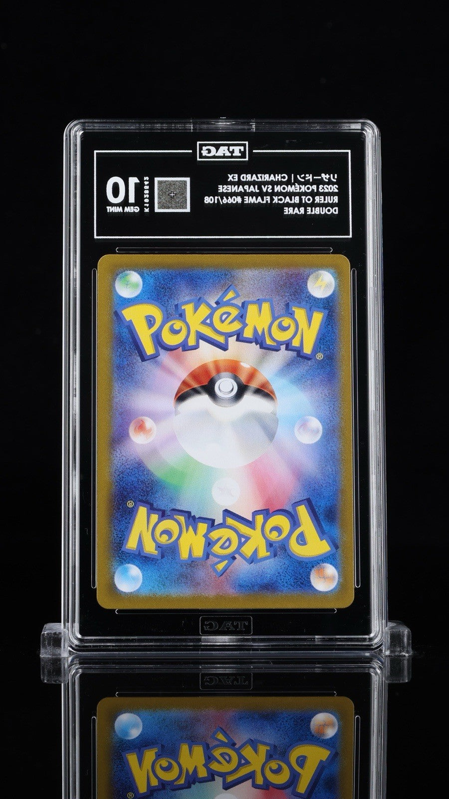 🔥 Charizard ex 066 Ruler of the Black Flame JPN TAG GRADE 10! SHOOT OFFER!💨