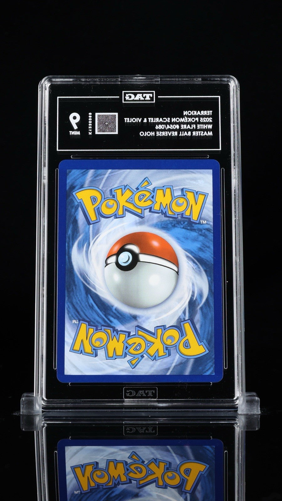 ‼️TERRAKION 054 Master Ball 2025 POKÉMON SCARLET & VIOLET TAG GRADE 9! POP 1!💨