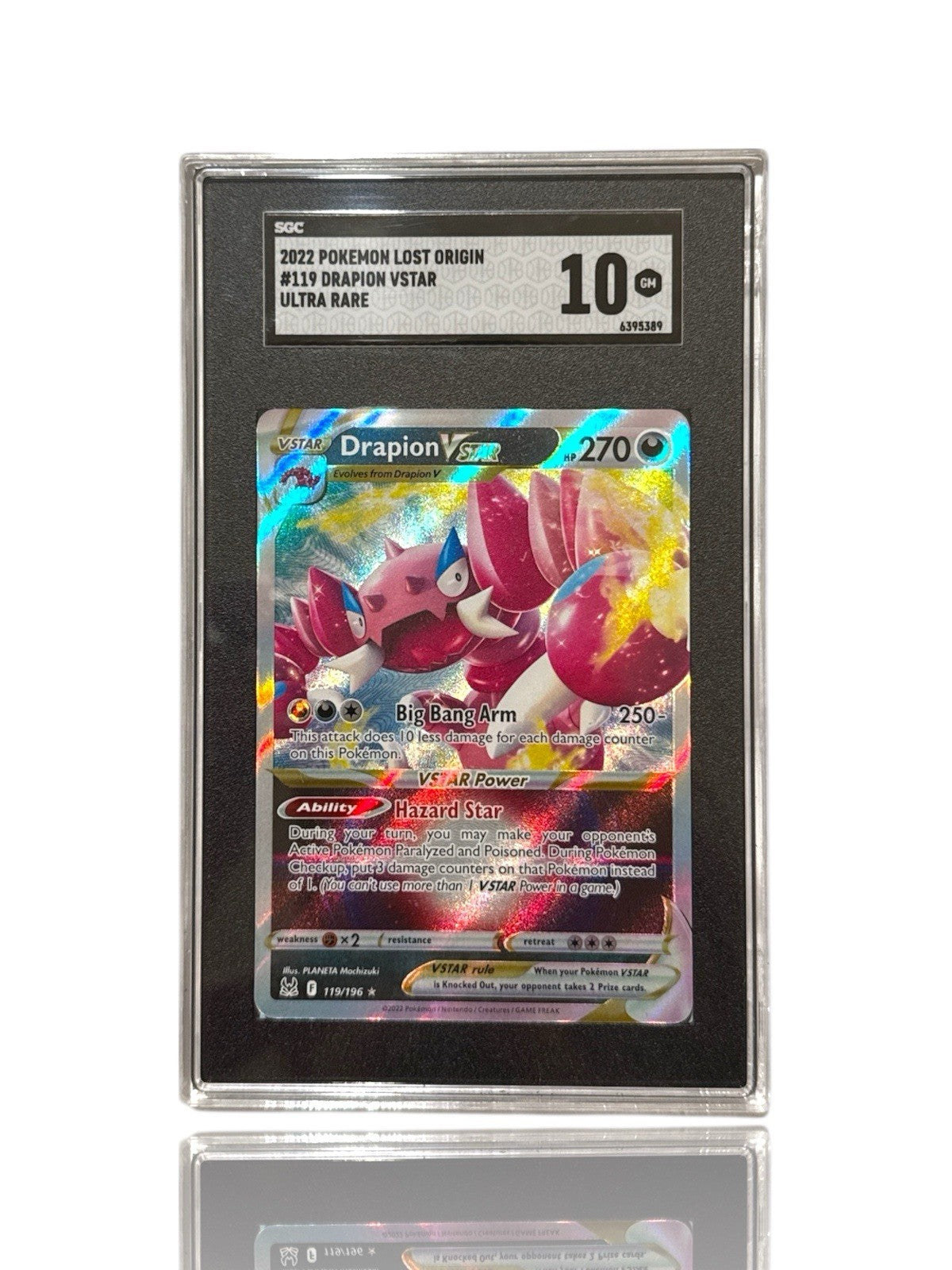 ‼️Pokemon Drapion VSTAR 119: Lost Origin Holo GRADE 10~FAST SHIP~SHOOT OFFER!💨