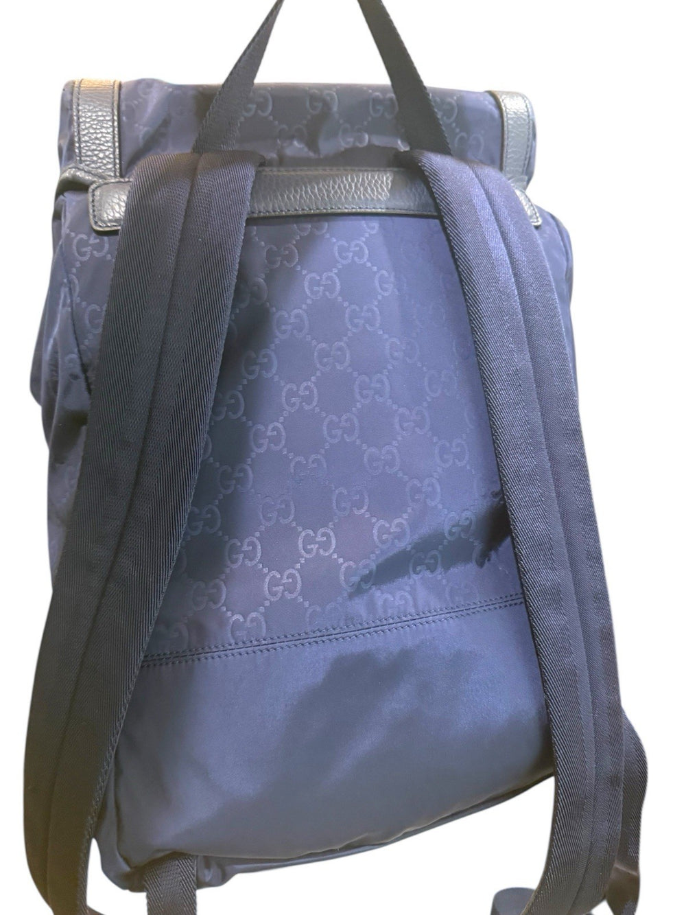 🌟NEW GUCCI Blue Medium Nylon & Leather Guccissima Backpack~SHOOT OFFER!💨