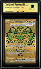💎 Teal Mask Ogerpon ex 177 Prismatic Evolutions Holo GRADE 10! SAME DAY SHIP💨