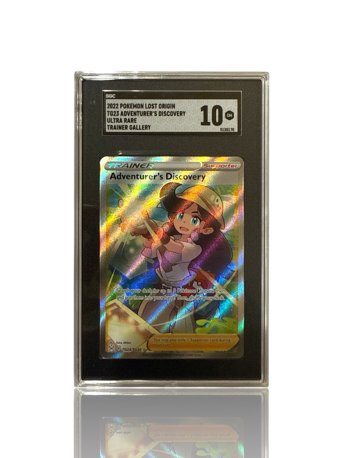 ‼️Pokemon Adventurer's Discovery TG23~Lost Origin Trainer Gallery Holo GRADE 10!