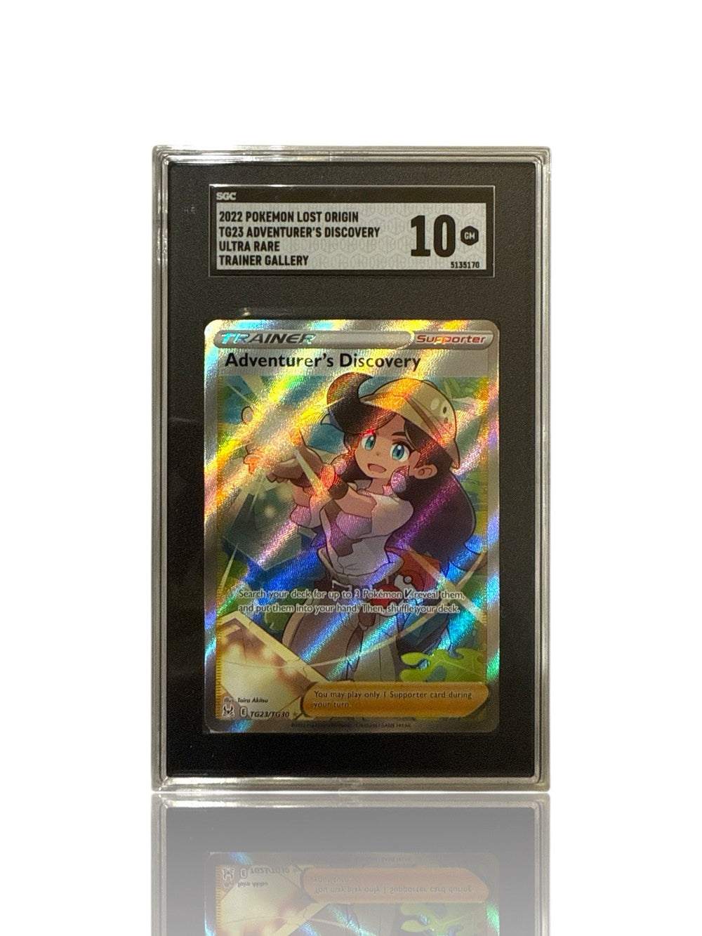 ‼️Pokemon Adventurer's Discovery TG23~Lost Origin Trainer Gallery Holo GRADE 10!