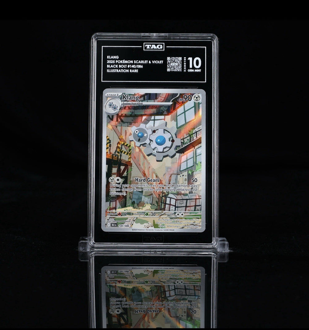 ‼️Pokemon Klang 140/086: Black Bolt Holo GRADE 10! SAME DAY SHIP~SHOOT OFFER!💨