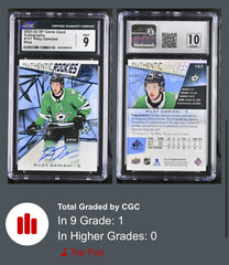 ‼️2021-22 SP Game Used Autographs #157 Riley Damiani Blue CGC 9~AUTO 10~POP 1💨