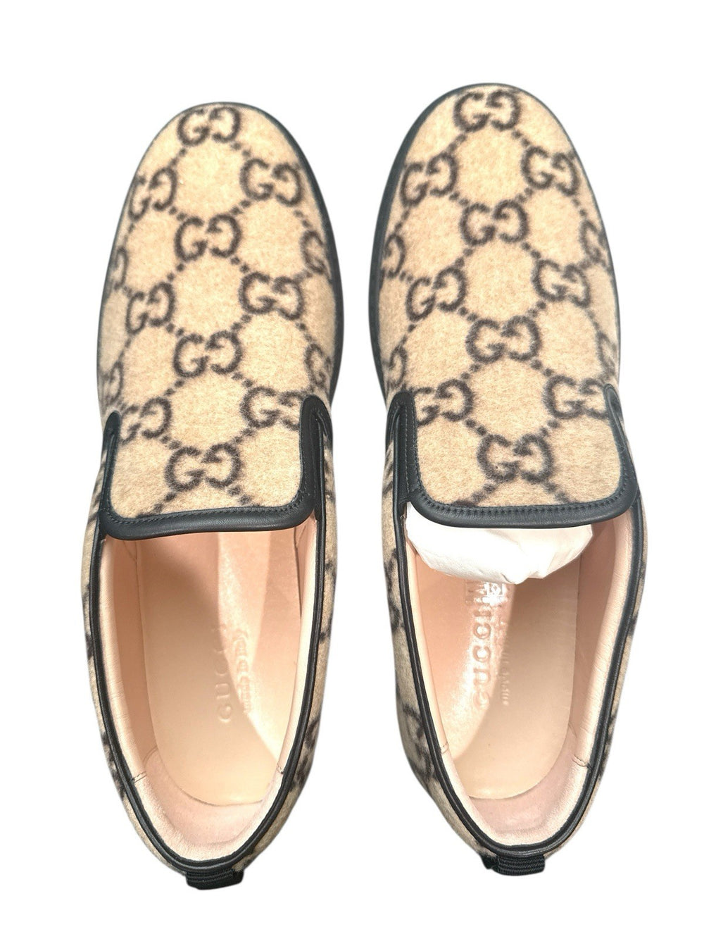 ‼️NEW IN BOX GUCCI GG Monogram Wool Slip-On GUCCI SZ 12! FAST SHIP~SHOOT OFFER💨