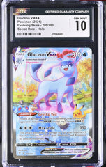 ‼️Glaceon VMAX (Alternate Art Secret) #209 Evolving Skies GRADE 10~FAST SHIP!💨