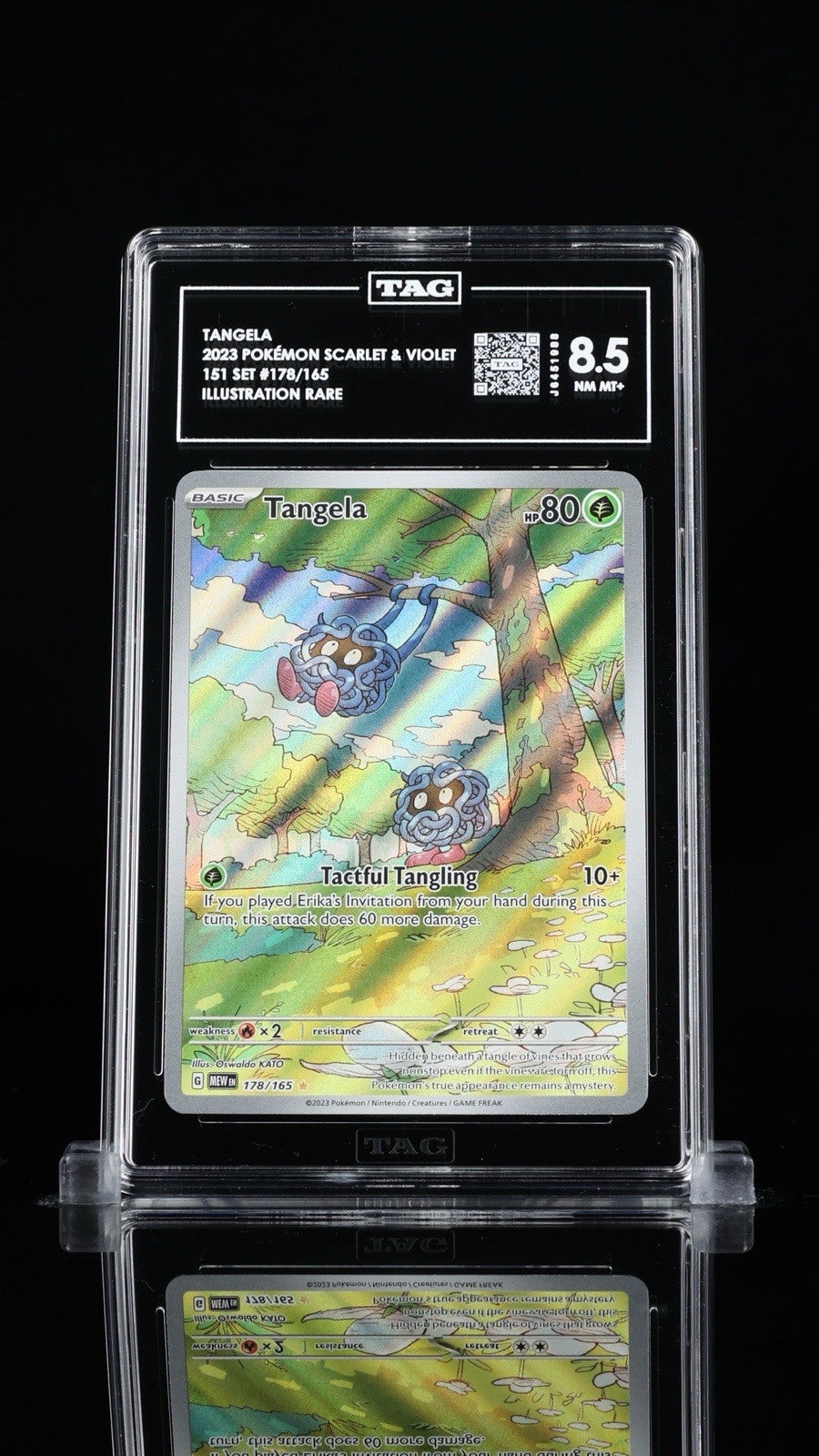 ‼️TANGELA 2023 POKÉMON SCARLET & VIOLET 151 SET #178 ILLUSTRATION RARE TAG 8.5💨