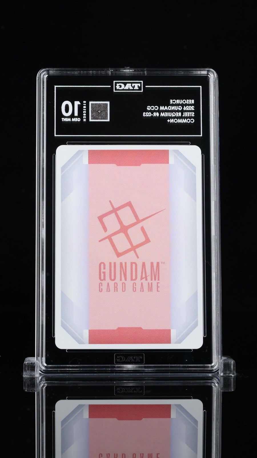 🚨 RESOURCE 2026 GUNDAM CCG STEEL REQUIEM #R-023~ TAG GRADE 10~ SHOOT OFFER💨