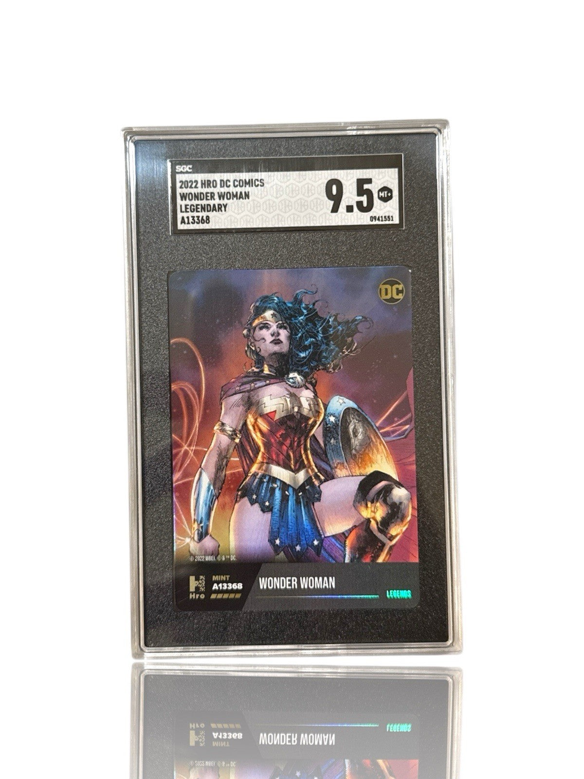 ‼️2022 DC COMICS WONDER WOMAN LEGENDARY CARD GRADE 9.5! FAST SHIP~SHOOT OFFER!💨