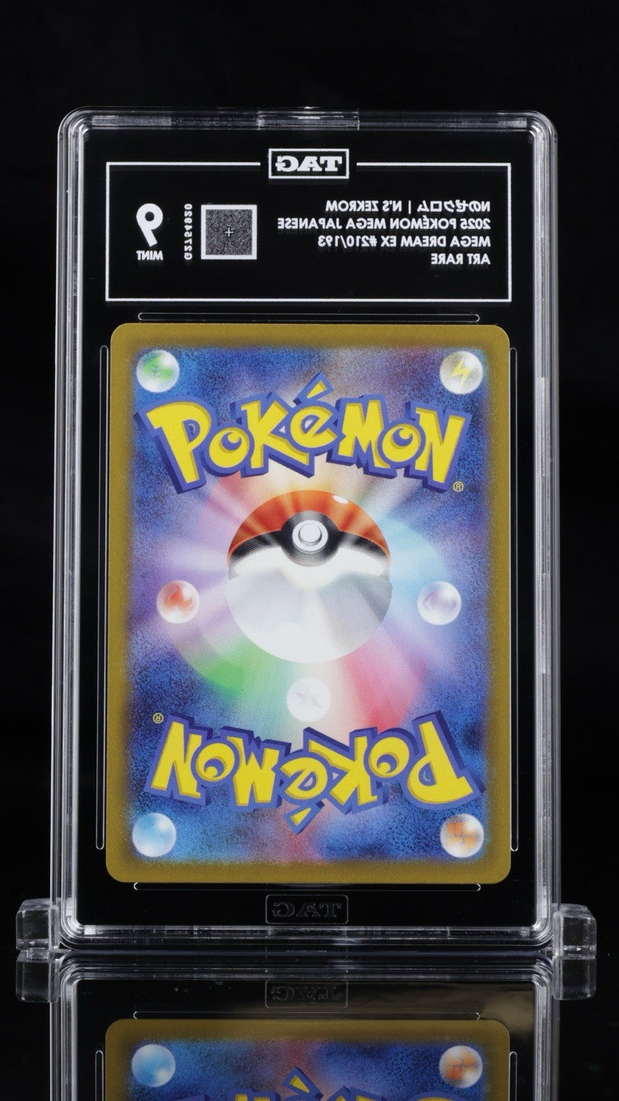 ‼️N's Zekrom 210/193 Mega Dream Ex Holo Japanese GRADE 9~FAST SHIP~SHOOT OFFER💨