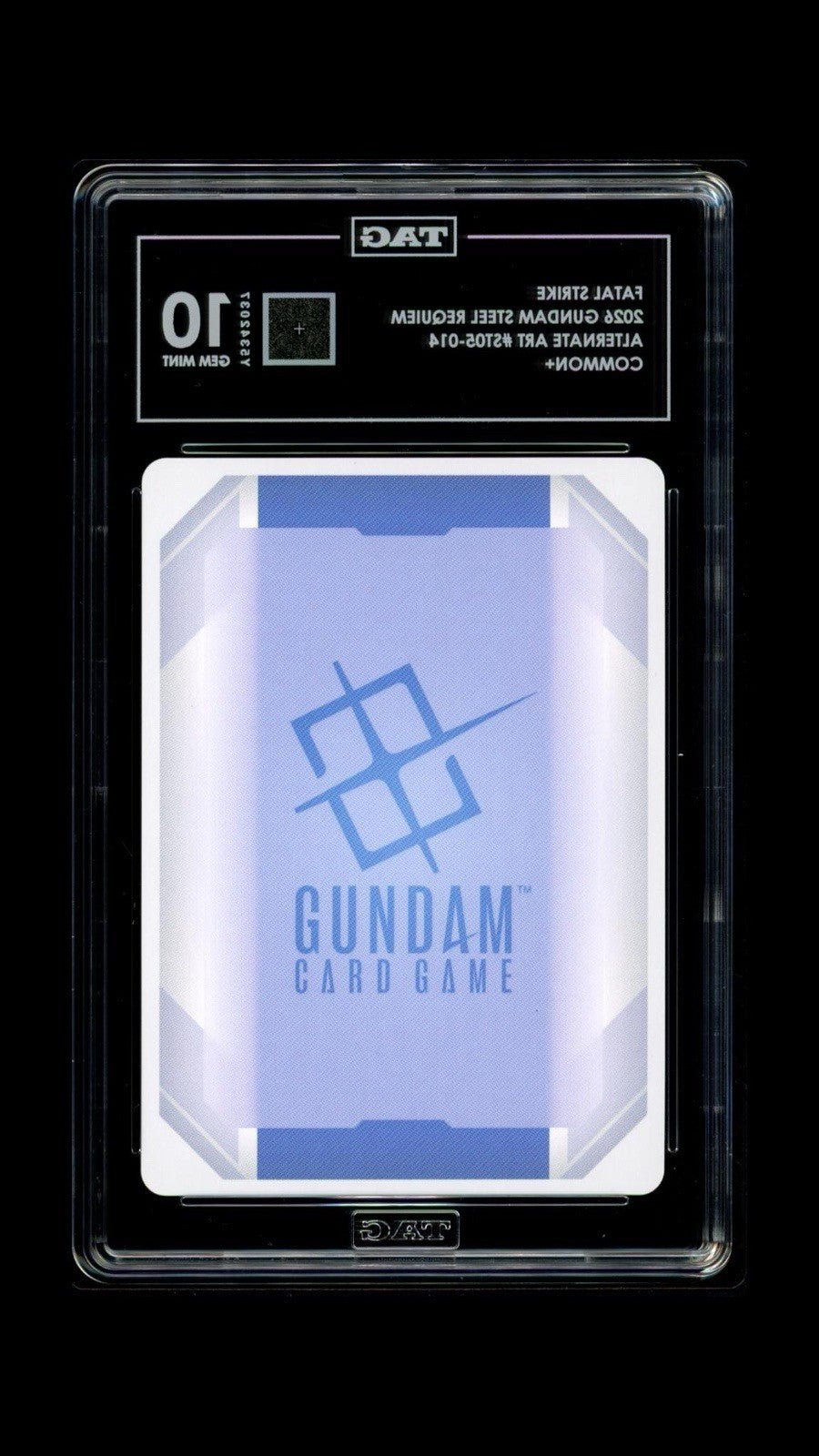 💎 FATAL STRIKE GUNDAM STEEL REQUIEM ALT ART #ST05-014 COMMON+ TAG GRADE 10!💨