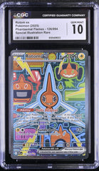 ‼️Rotom ex 126/094: Phantasmal Flames Holo GRADE 10~FAST SHIP SHOOT OFFER!💨
