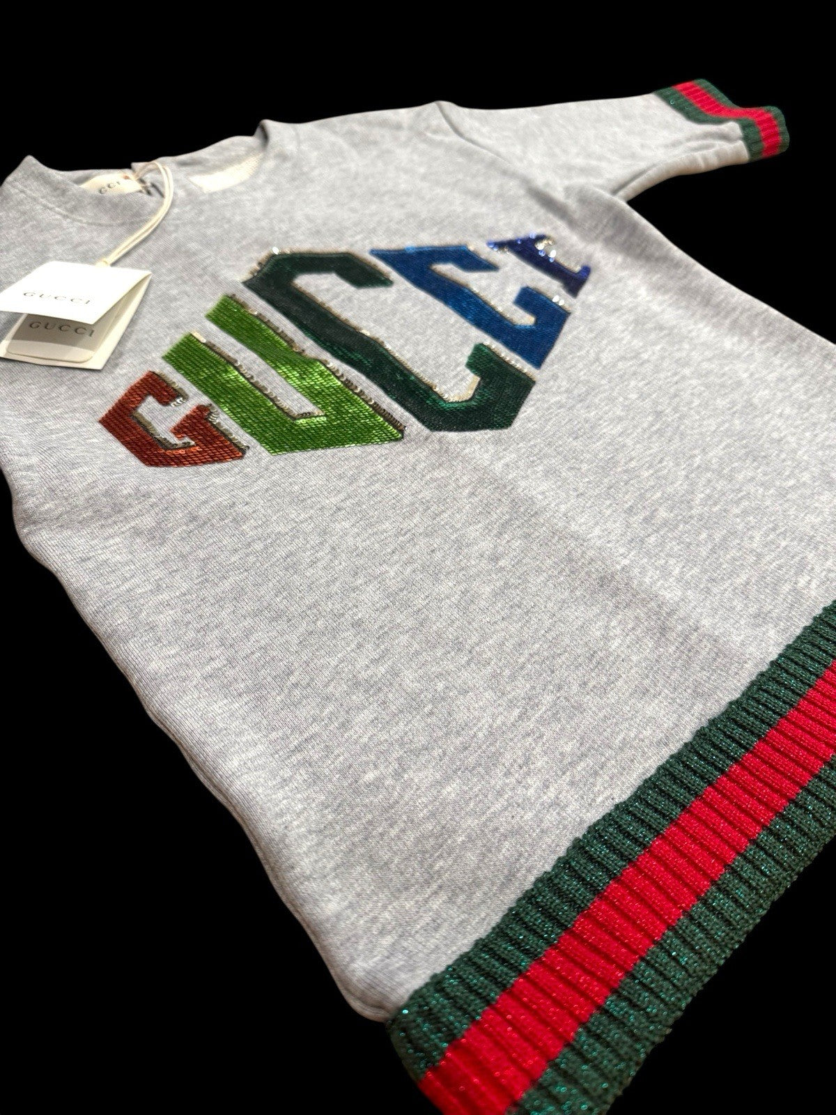🚨NEW RARE GUCCI UNISEX SWEATSHIRT SIZE 8 MULTICOLOR~SAME DAY SHIP~SHOOT OFFER💨