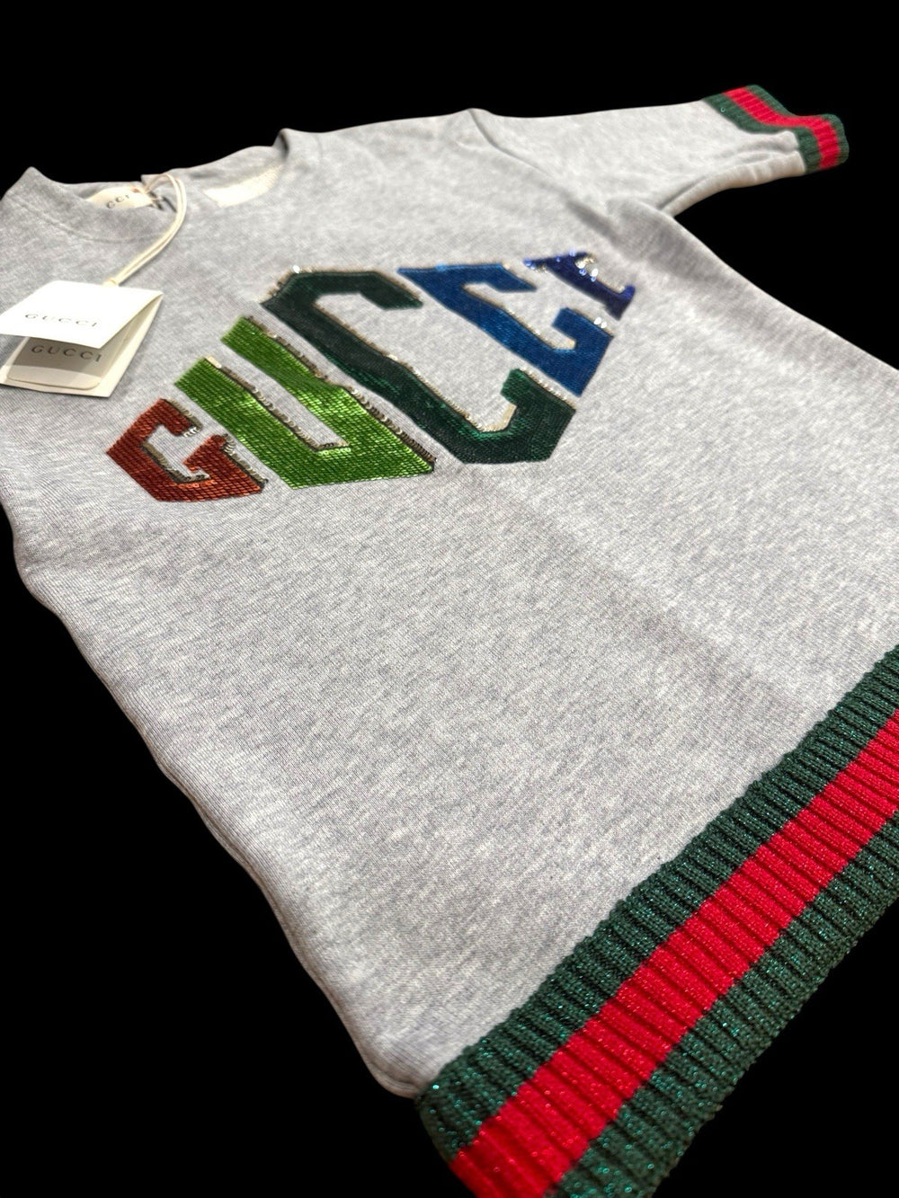 🚨NEW RARE GUCCI UNISEX SWEATSHIRT SIZE 8 MULTICOLOR~SAME DAY SHIP~SHOOT OFFER💨