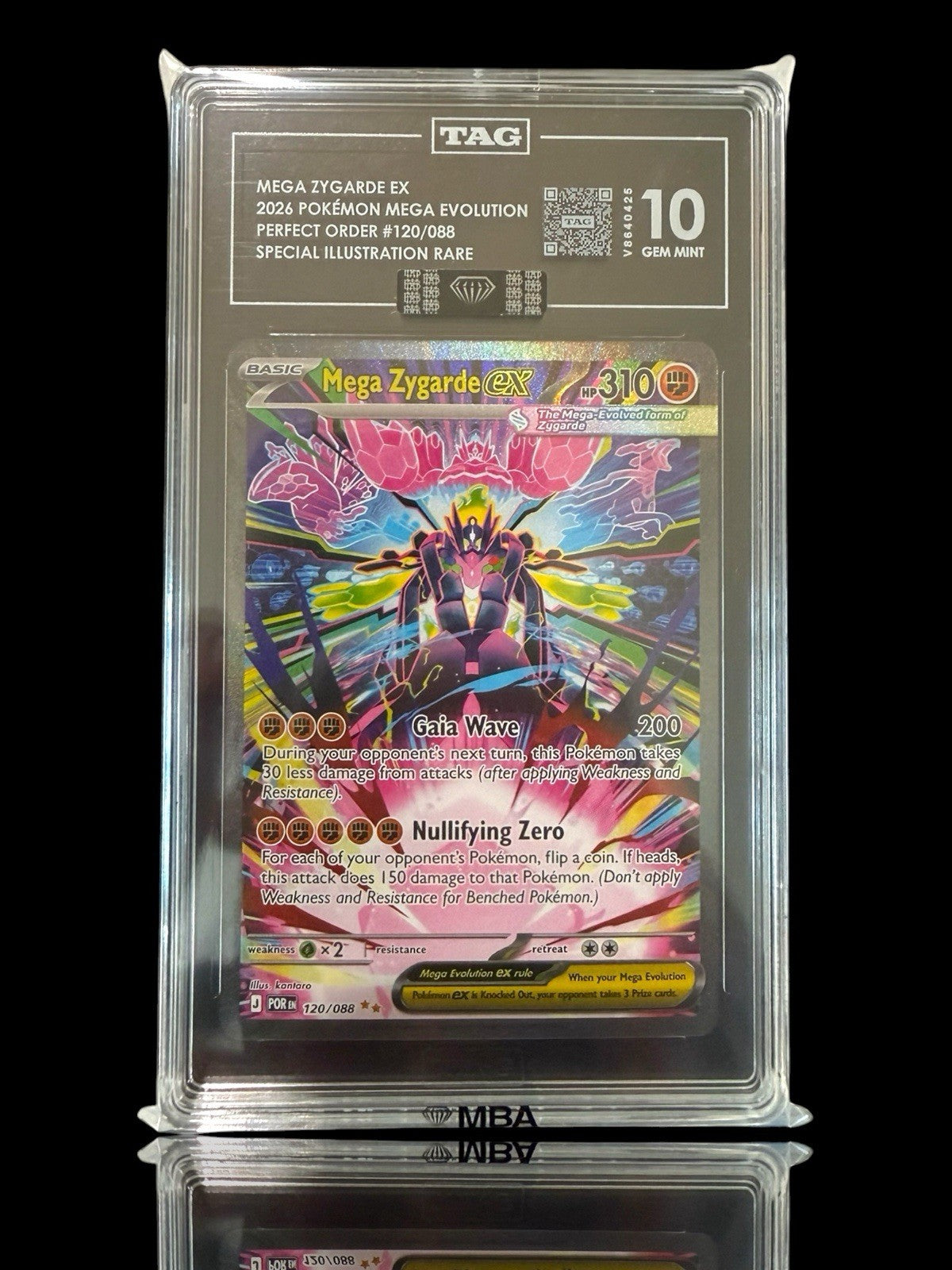 🐞 Mega Zygarde ex #120 Perfect Order SIR~TAG 10 BLACK DIAMOND MBA FLAWLESS💨