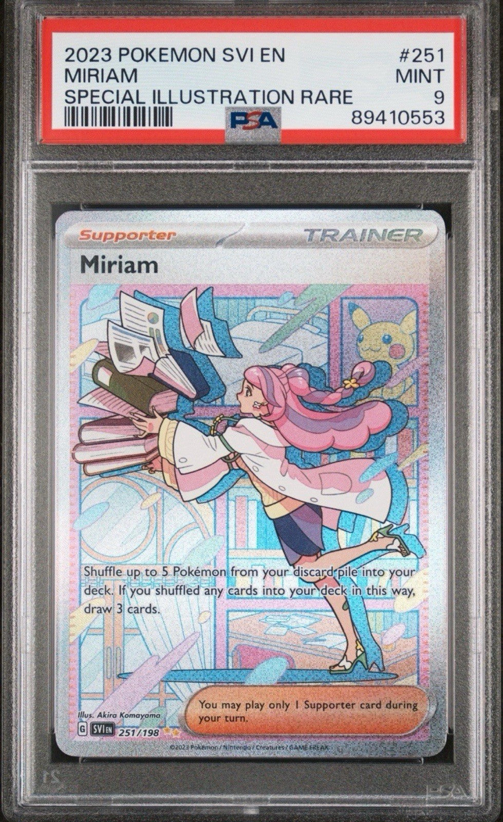 ‼️Miriam 251/198 SV01: Scarlet & Violet Base Set Holo PSA GRADE 9! SHIPS FAST!💨