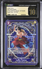 ‼️ONE PIECE Luffy-Tarou (SP) ST18-005 A Fist of Divine Speed GRADE 10 PRISTINE💨
