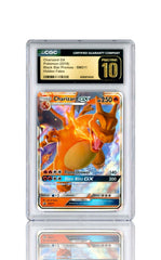 ‼️Pokemon Charizard GX SM211 GRADE 10 PRISTINE GOLD LABEL TOP POP! SHOOT OFFER💨