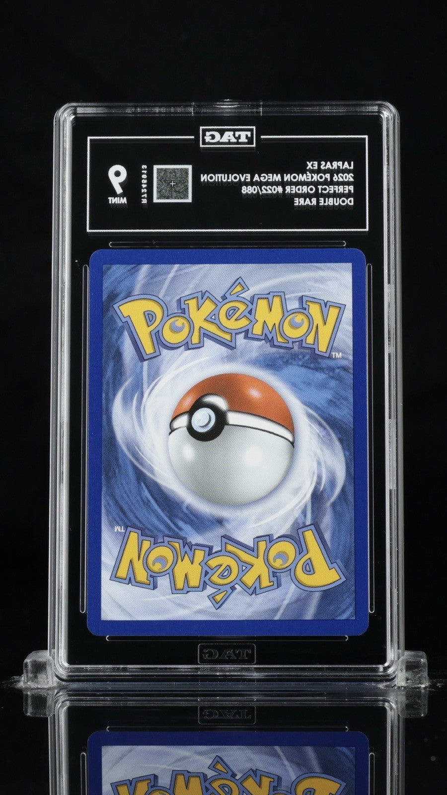 💙 Lapras ex 022/088 Perfect Order Holo TAG GRADE 9! SAME DAY SHIP SHOOT OFFER💨