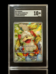 🐶 Hisuian Growlithe 181/167: Twilight Masquerade Holo GRADE 10~SHOOT OFFER!💨