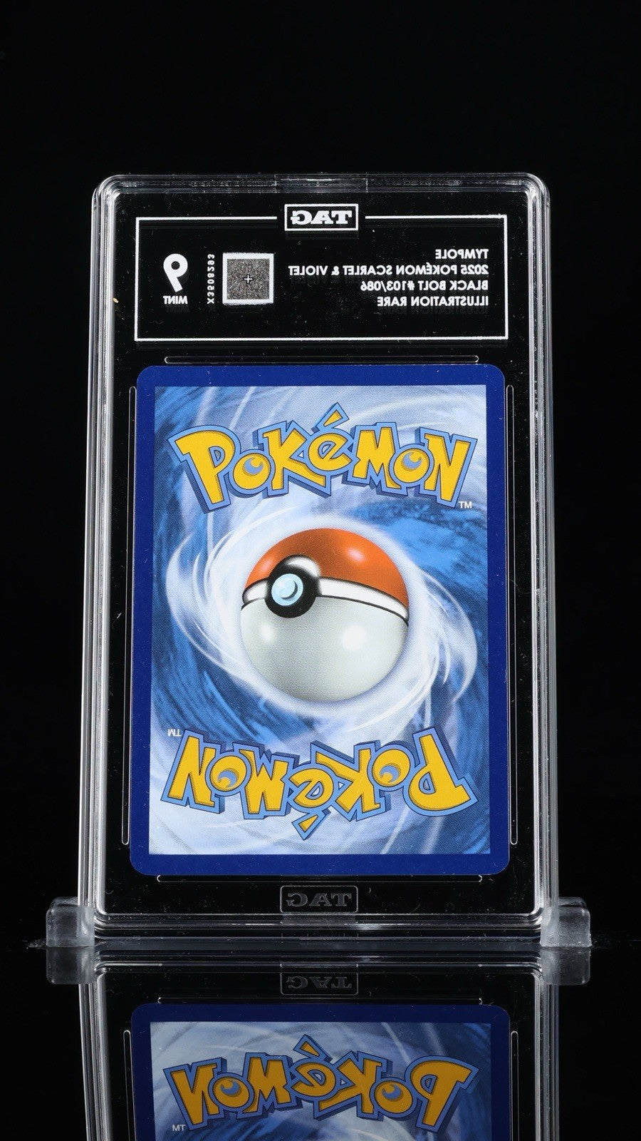 ‼️TYMPOLE 2025 POKÉMON SCARLET & VIOLET BLACK BOLT #103/086 TAG GRADE 9!💨