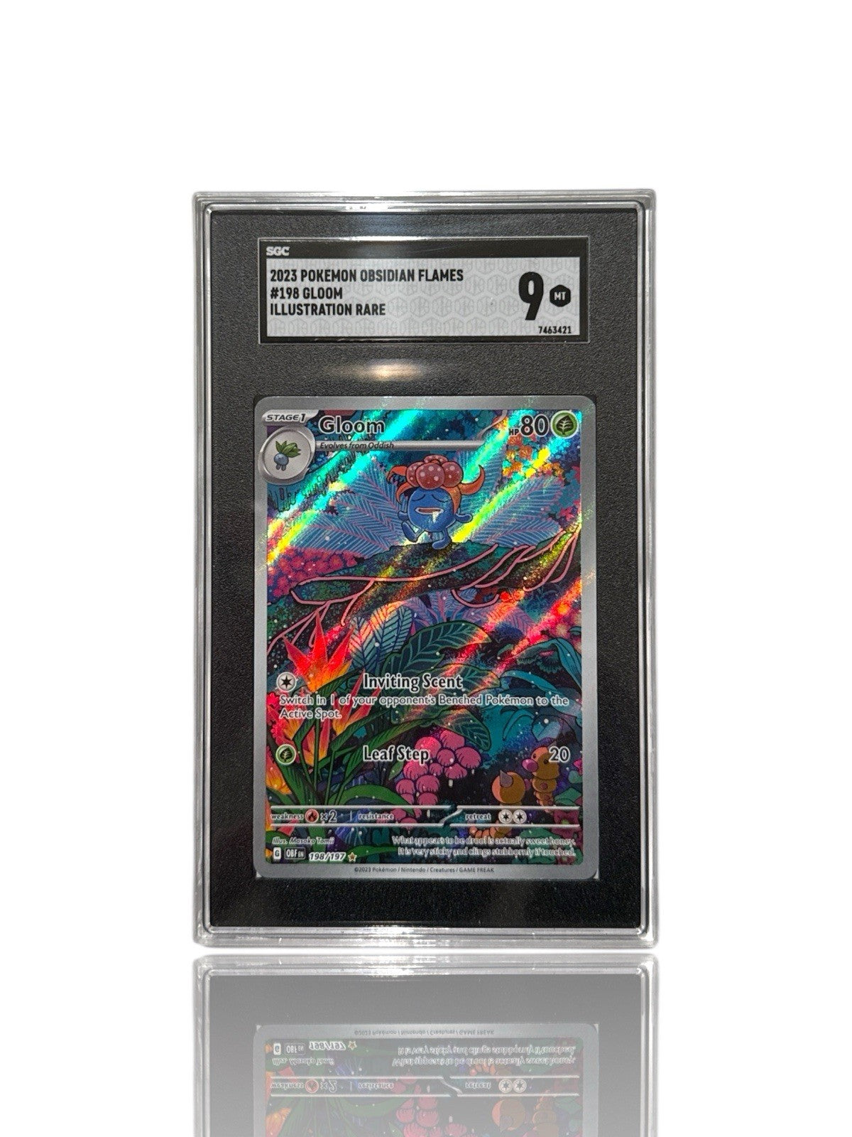 ‼️Pokemon Gloom 198/197: Obsidian Flames Holo GRADE 9! FAST SHIP~SHOOT OFFER💨