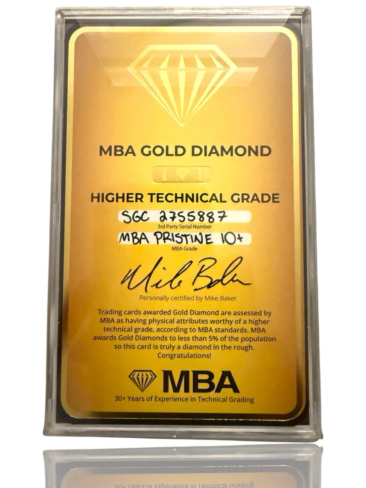 ‼️Mew ex 195/165 Pokemon 151 Holo GRADE 10! PRISTINE GOLD DIAMOND MBA POP 1 💎
