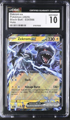‼️Pokemon Zekrom ex 034 Black Bolt Holo GRADE 10! SAME DAY SHIP~SHOOT OFFER💨