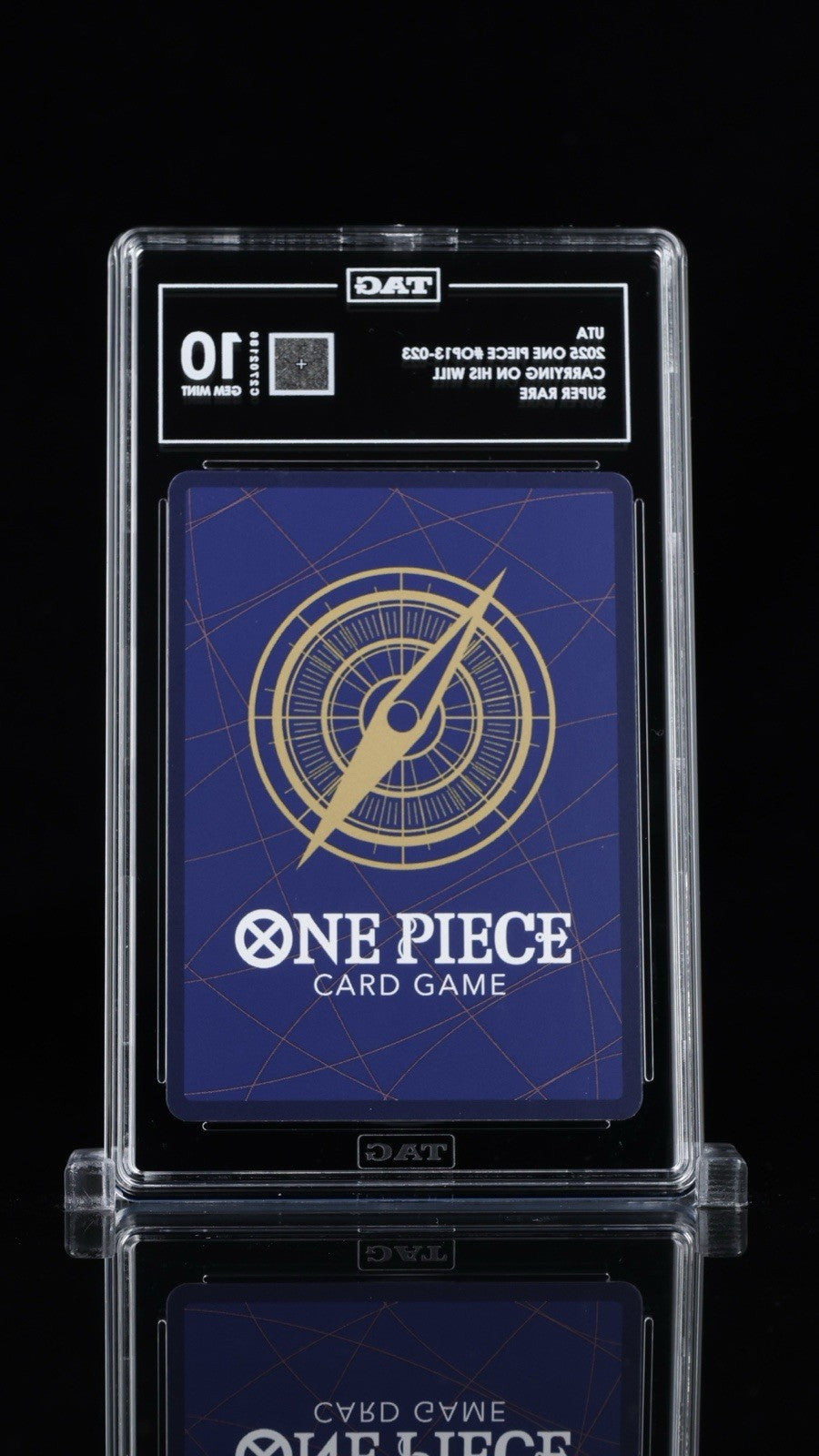 💎ONE PIECE~Uta OP13-023 Carrying On His Will Foil~ TAG GRADE 10~SAME DAY SHIP💨