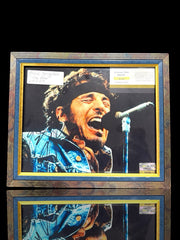 ⚠️ Bruce Springsteen Framed Signed 8x10 COA W/ Forensics DNA~LOW PRICE FAST SHIP