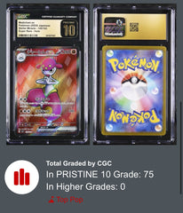 ‼️Pokemon Medicham ex 120: Stellar Miracle Japanese GRADE 10 GOLD LABEL LOW POP