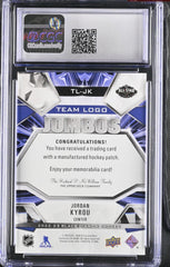 ‼️2022-23 UD Black Diamond - Team Logo Jumbo Patches JORDAN KYROU💨 POP 1!!