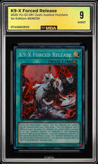 🚨 K9-X Forced Release JUSH-EN039 Rare Justice Hunters Yu-Gi-Oh~MBA 9~POP 1💨